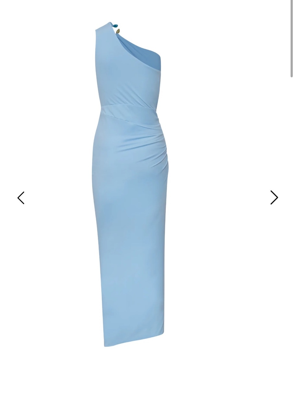 Baobab Collection One-Shoulder Sky Blue Maxi Dress - Picture 3 of 6